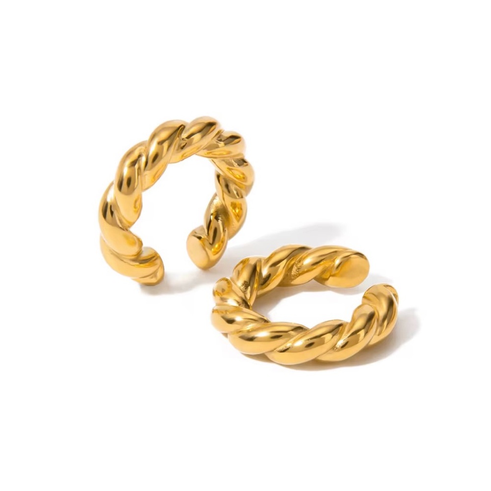 18 k Gold Plated Stainless Steel Ear Cuff